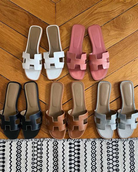 pink hermes sandles|hermes oran size chart.